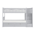 Twin/Twin Step Bunk Bed with Storage Boxes B2063SB-1*T