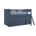 Low Loft Bunk with Bookcase and 2 Dressers B2083BULL-1*BC2DR