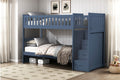 B2083BUSB Youth Nora Collection - Twin/Twin Step Bunk Bed