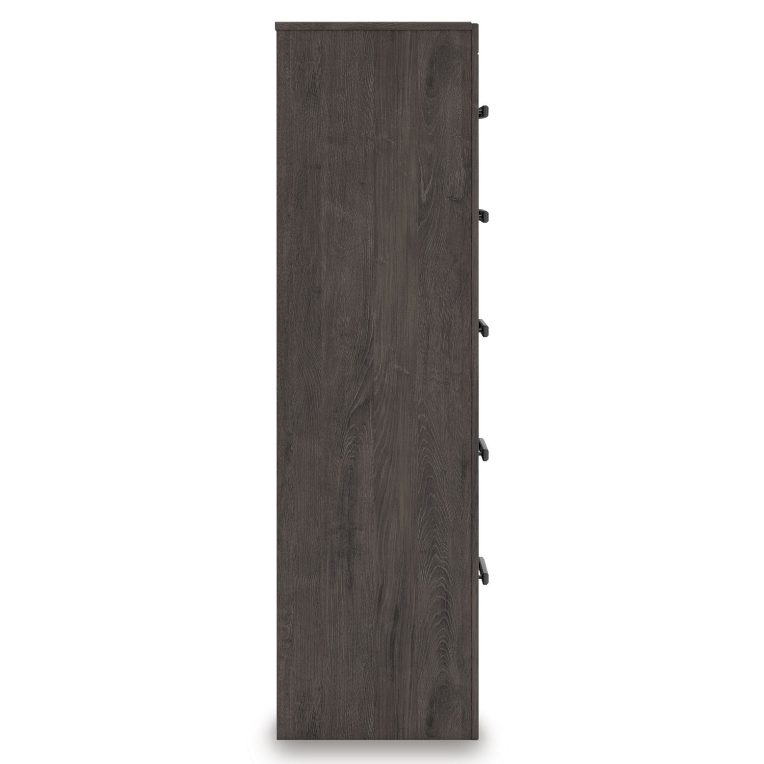 Prendonea King Panel Bed, Dresser, Mirror, Chest and 2 Nightstands, Charcoal