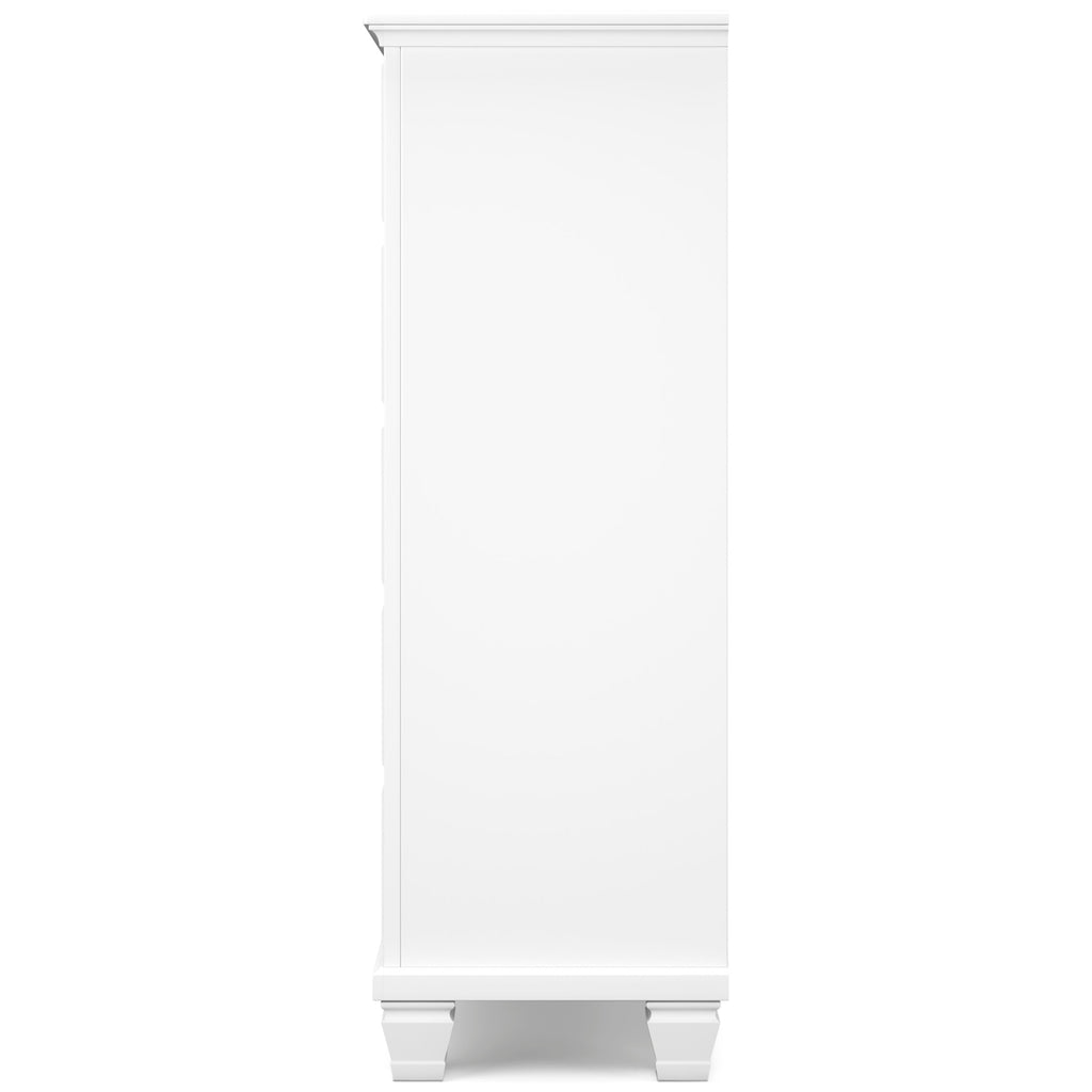 Fortman White Full Panel 6-Piece Bedroom Set w/ 2 Nightstands
