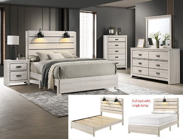 CARTER BEDROOM GROUP WHITE