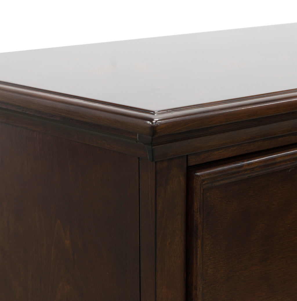 Danabrin California King Panel 6 Pc Bedroom Set w/ 2 Nightstands, Brown