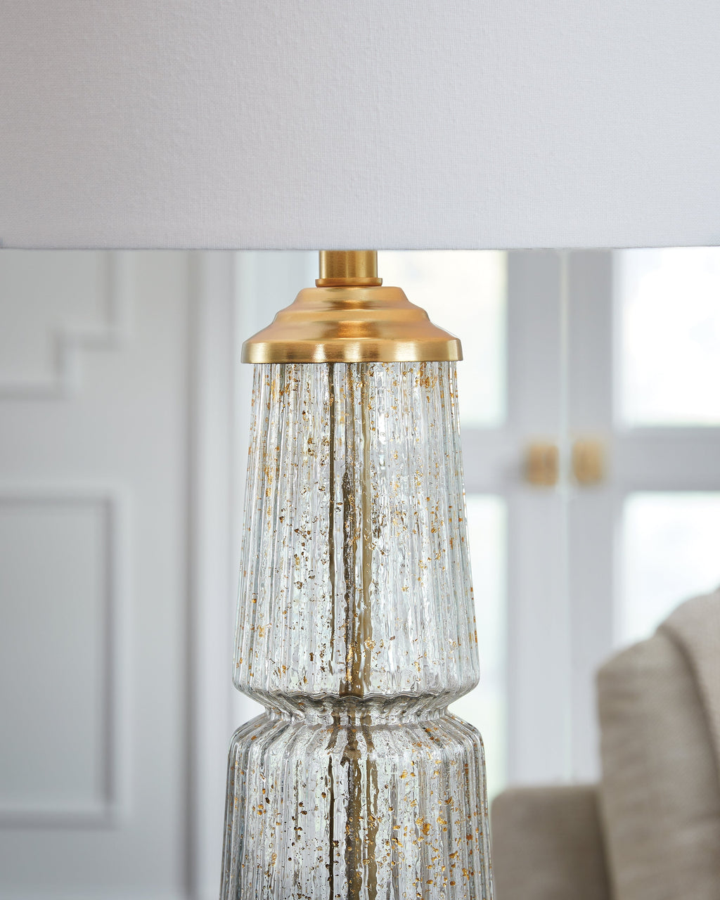 Bakersboro Clear/Gold Finish Table Lamp