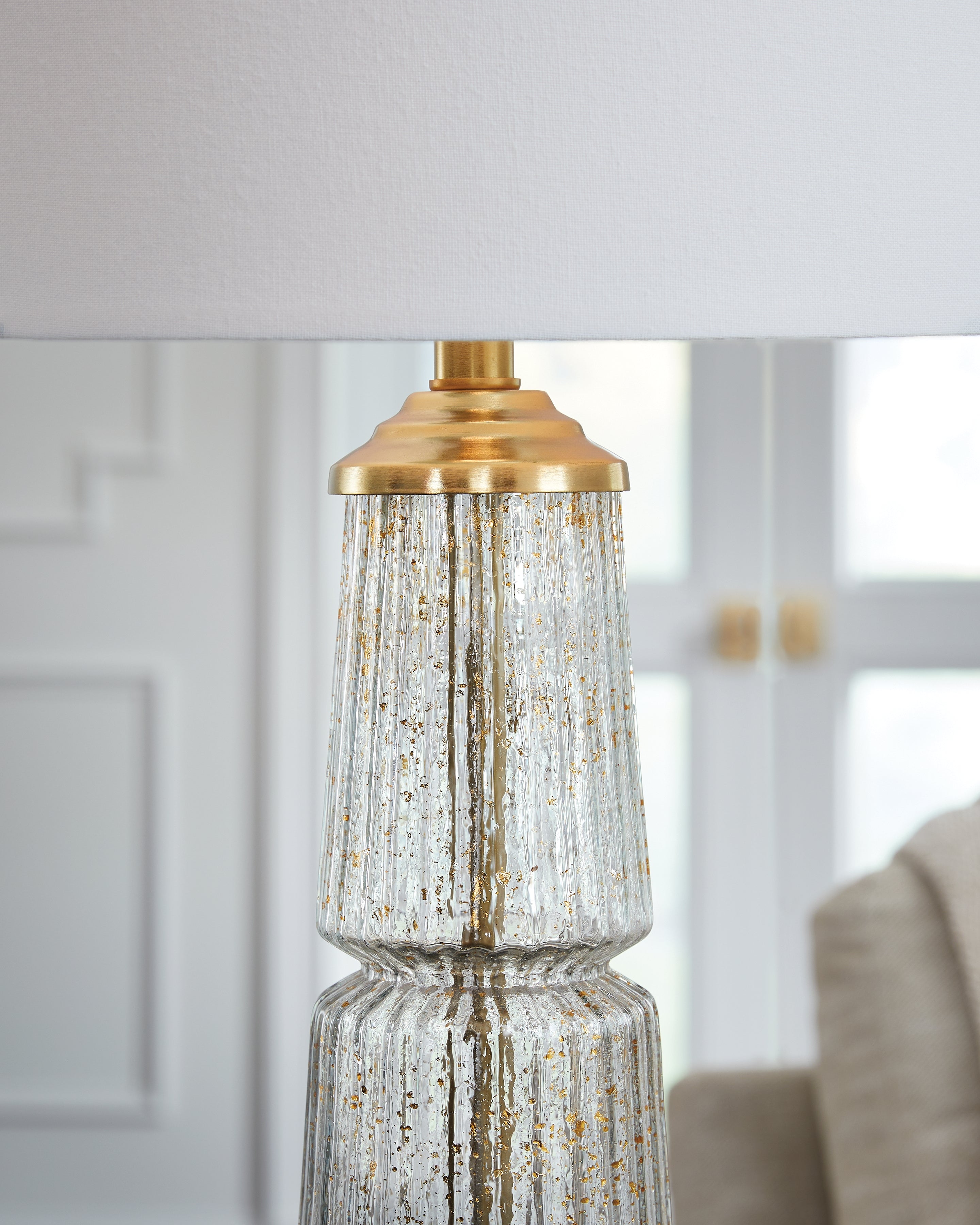 Bakersboro Clear/Gold Finish Table Lamp