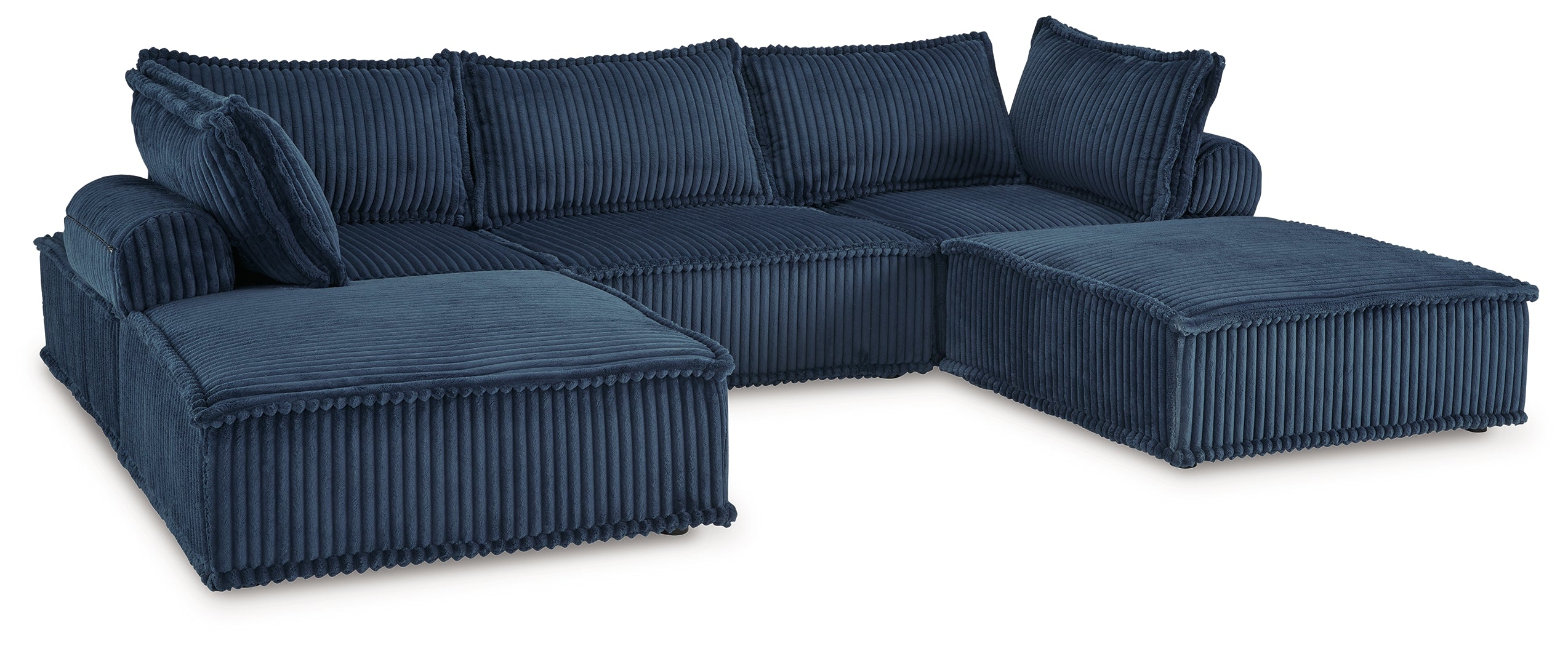 Bales Navy 5-Piece Modular Seating