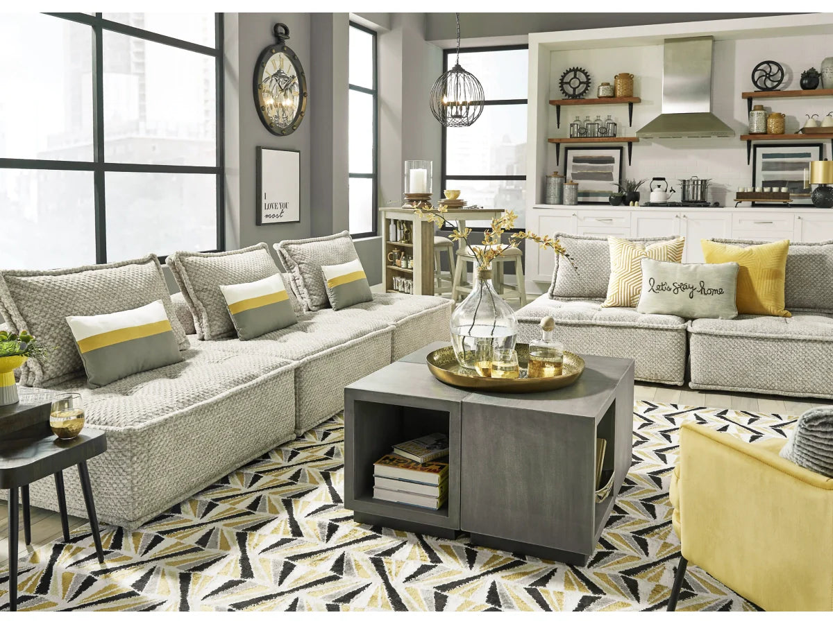 Bales Taupe 3-Piece Modular Seating