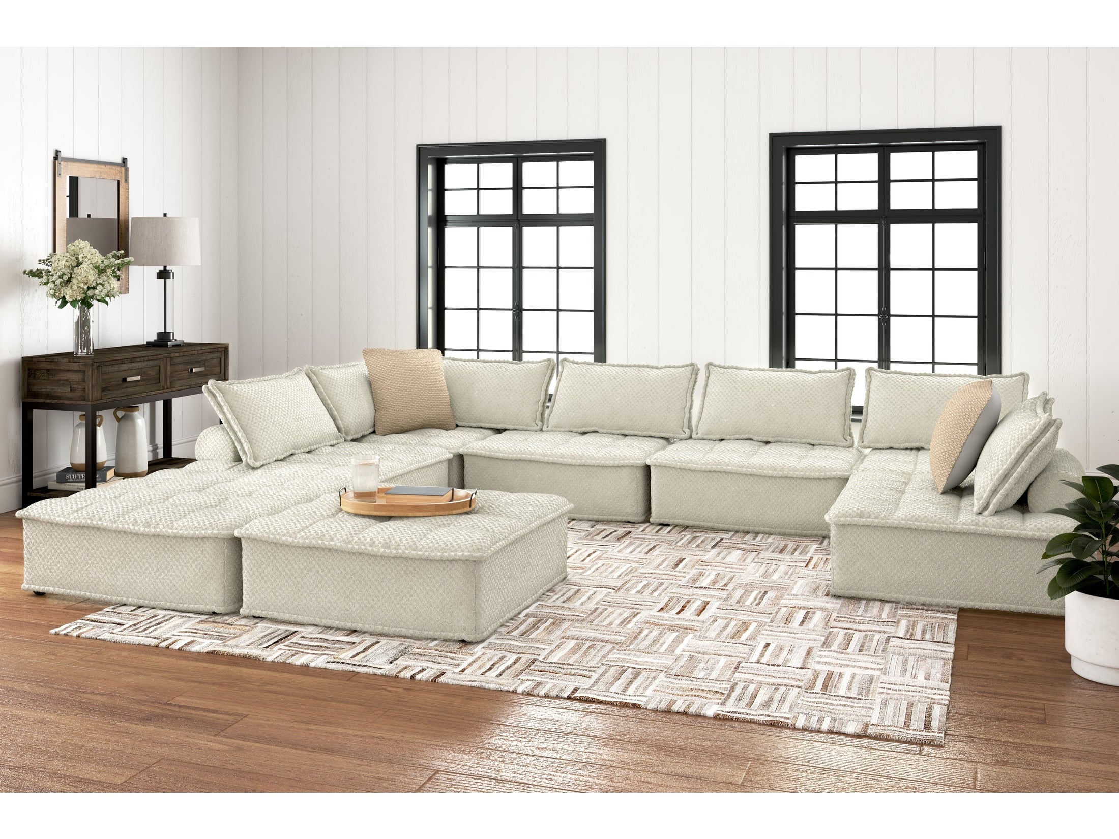 Bales Taupe 8-Piece Modular Seating
