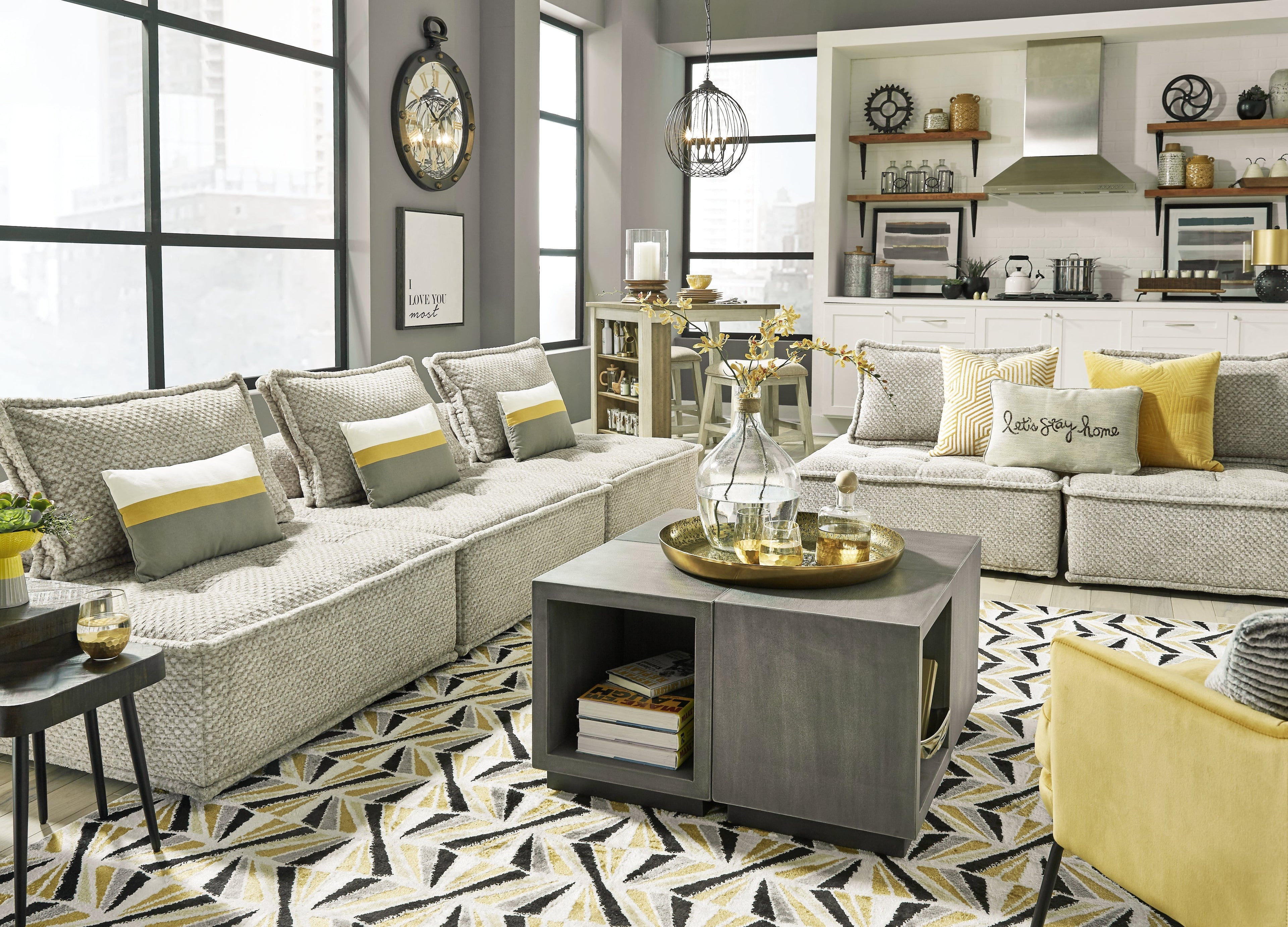 Bales Taupe Gray Accent Chair