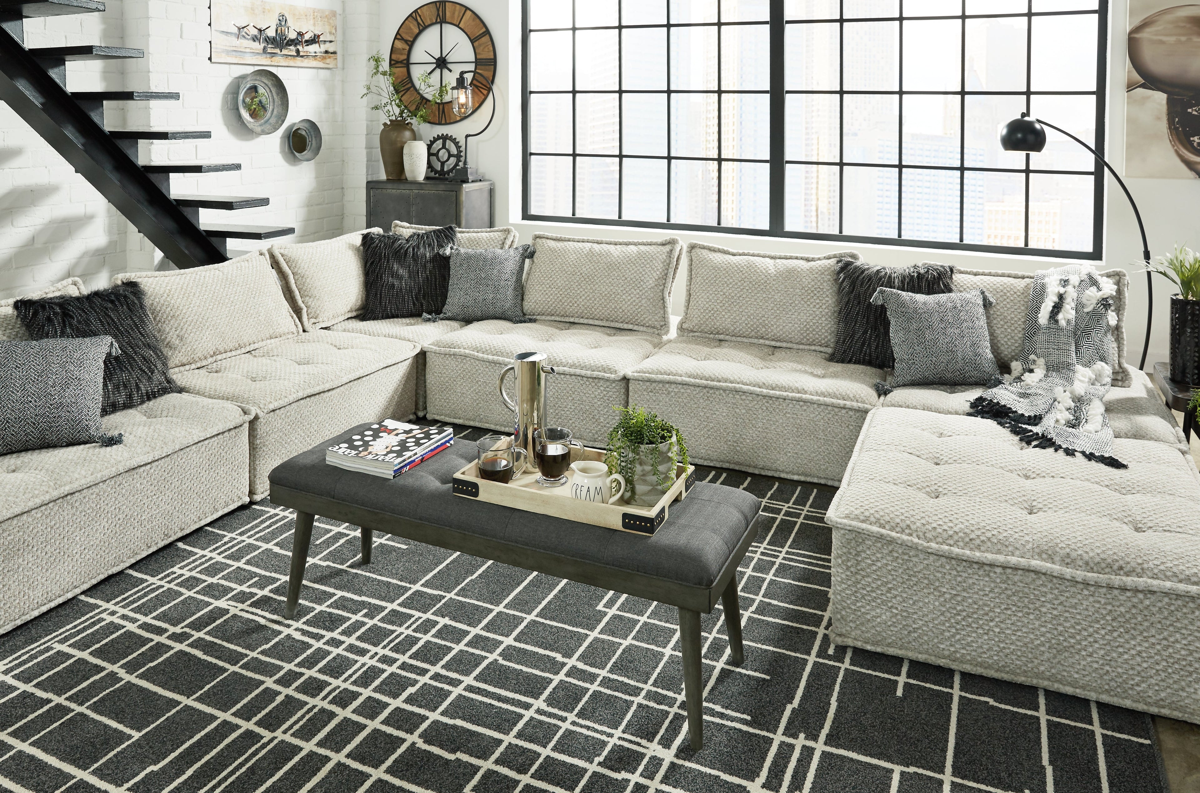 Bales Taupe Gray Accent Chair