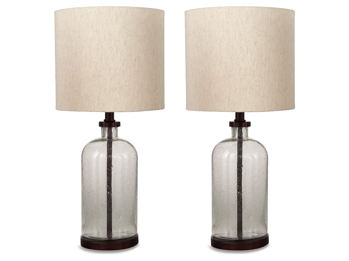 Bandile Clear/Bronze Table Lamp (Set of 2)