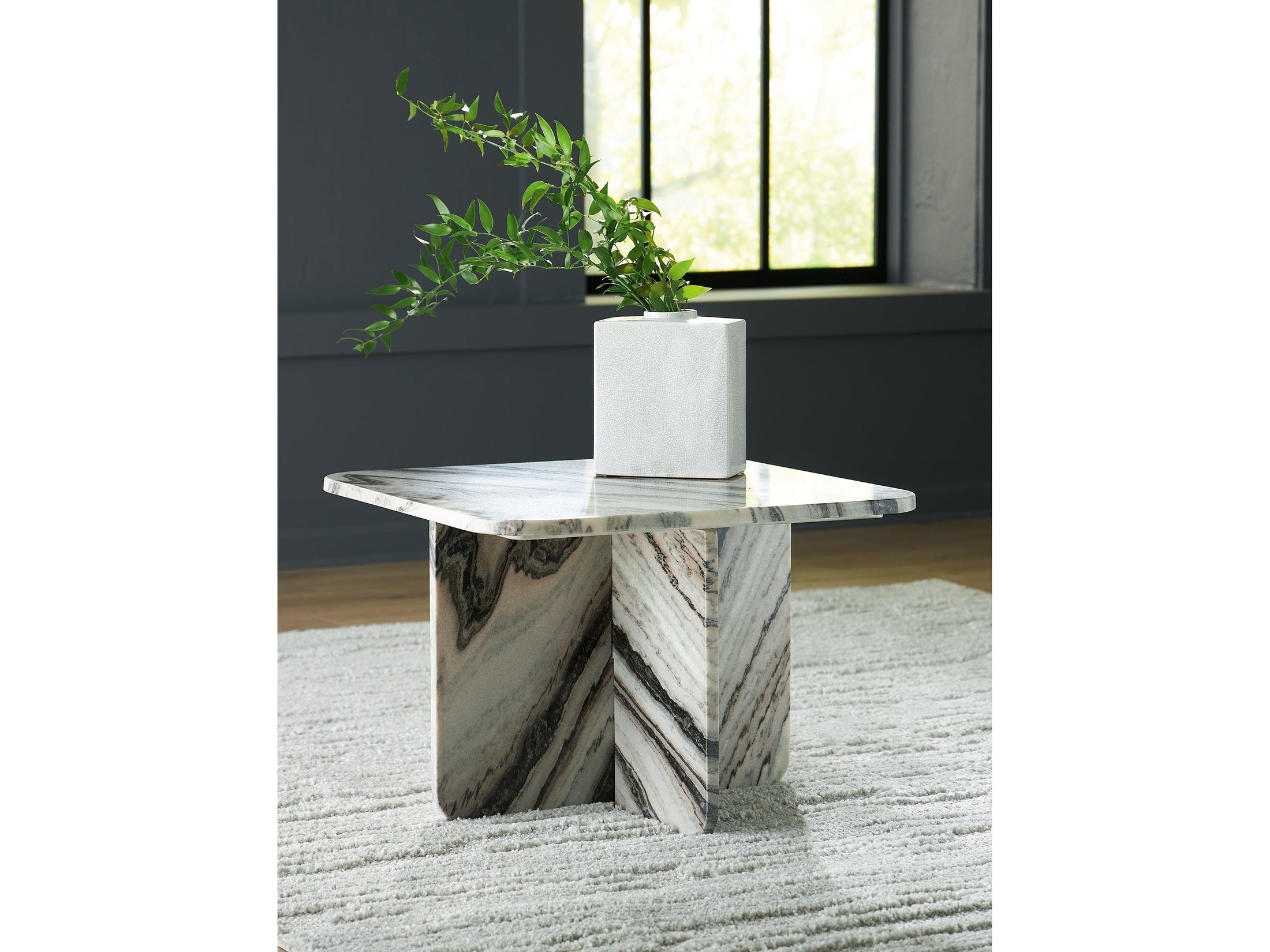 Baretton Black/White/Taupe Coffee Table