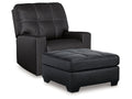 Barlin Mills Carbon Recliner and Oversized Accent Ottoman