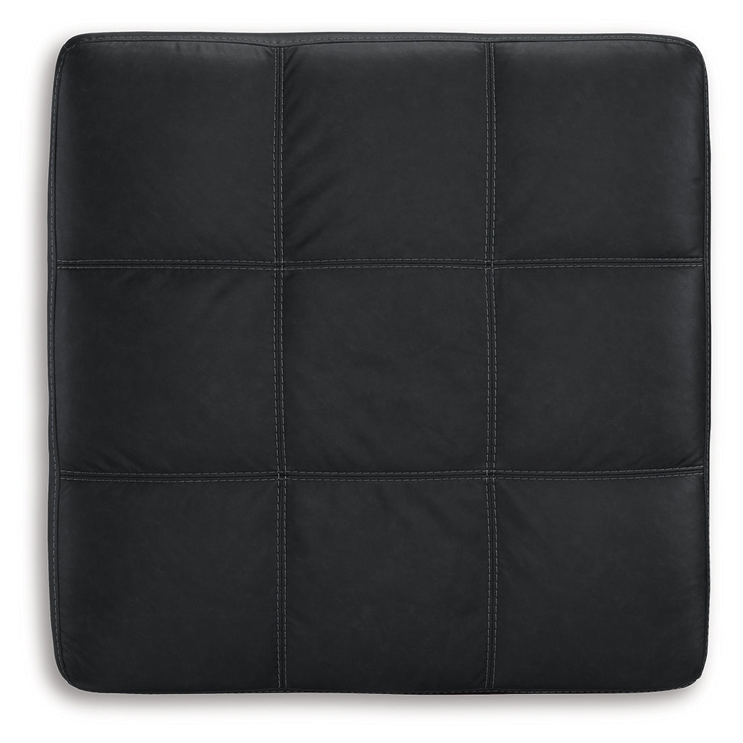Barlin Mills Carbon Recliner and Oversized Accent Ottoman