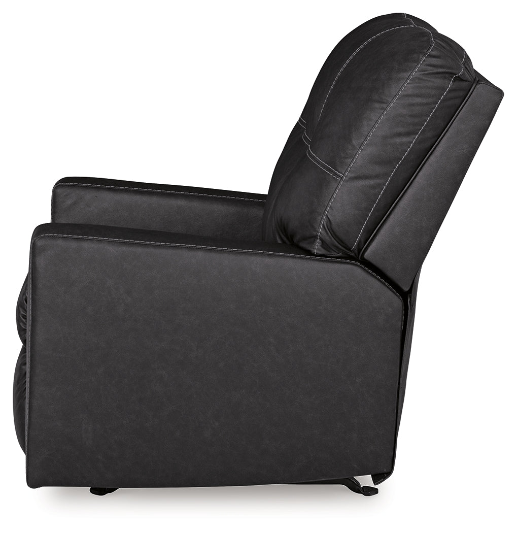 Barlin Mills Carbon Recliner and Oversized Accent Ottoman