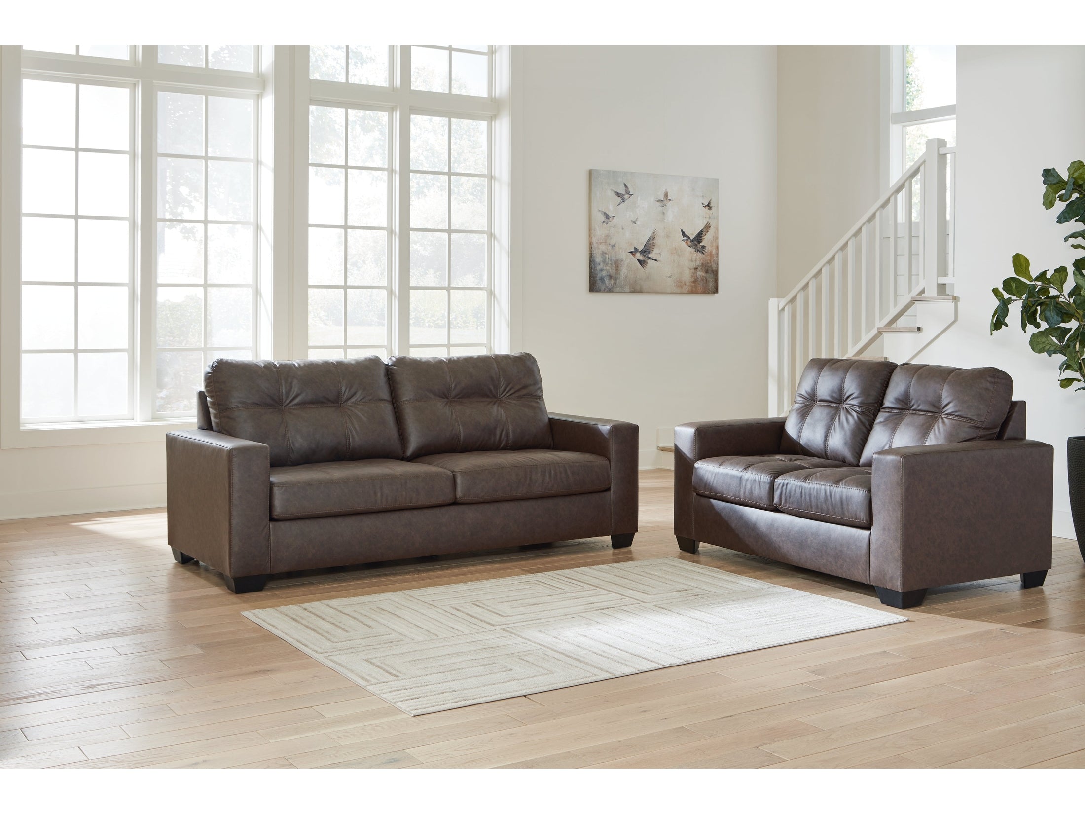 Barlin Mills Umber Sofa & Loveseat