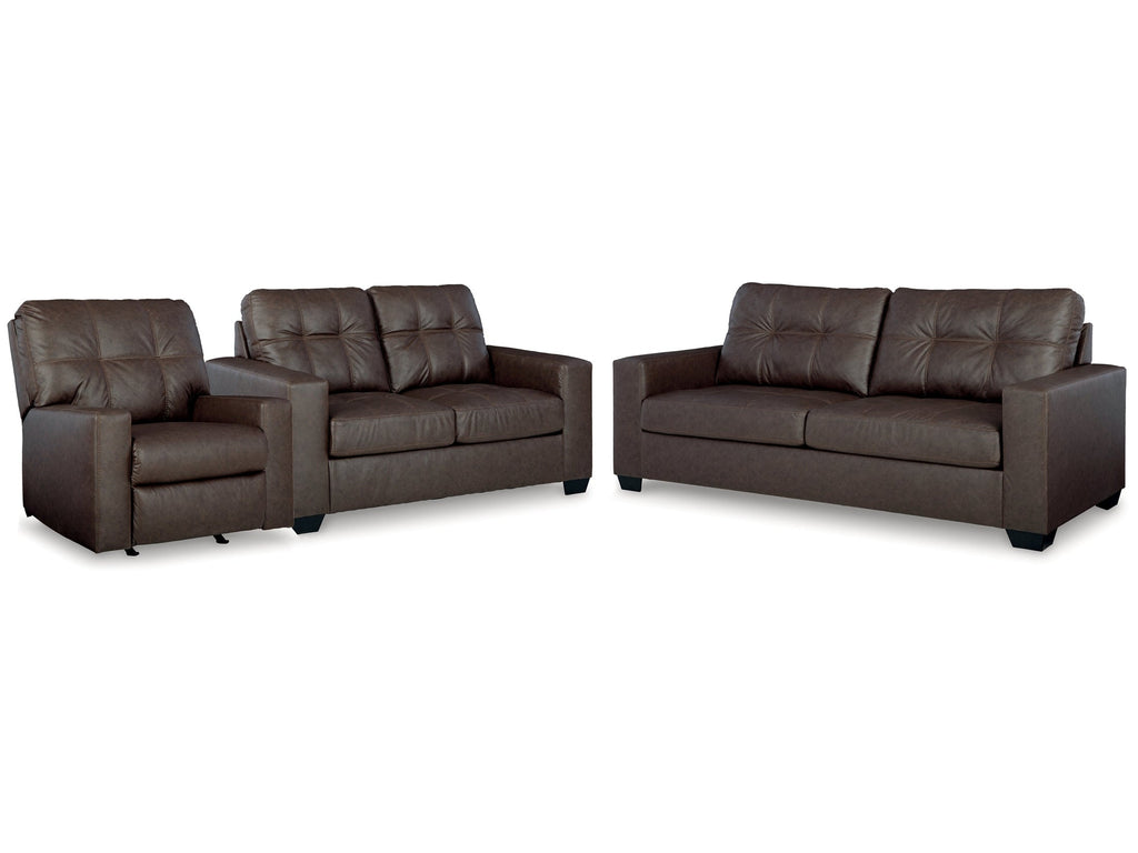 Barlin Mills Umber Sofa & Loveseat & Recliner