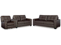 Barlin Mills Umber Sofa & Loveseat & Recliner