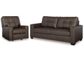Barlin Mills Umber Sofa and Recliner