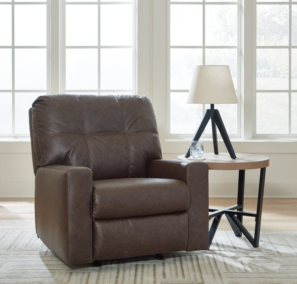 Barlin Mills Umber Sofa and Recliner