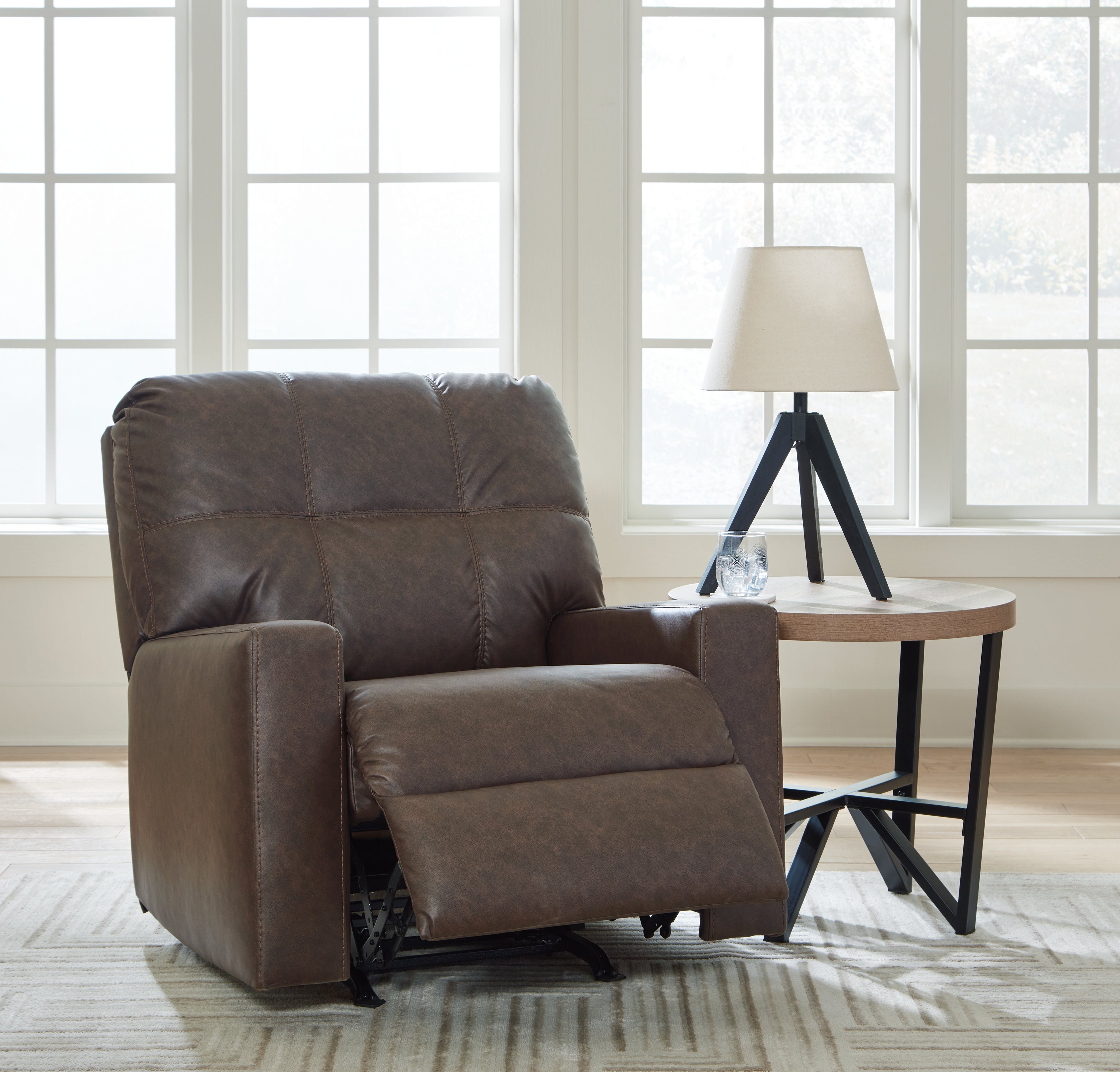 Barlin Mills Umber Sofa and Recliner
