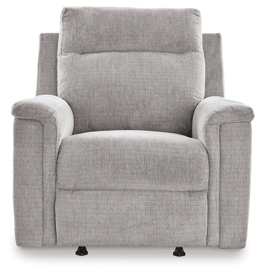 Barnsana Ash Micro Chenille Power Recliner