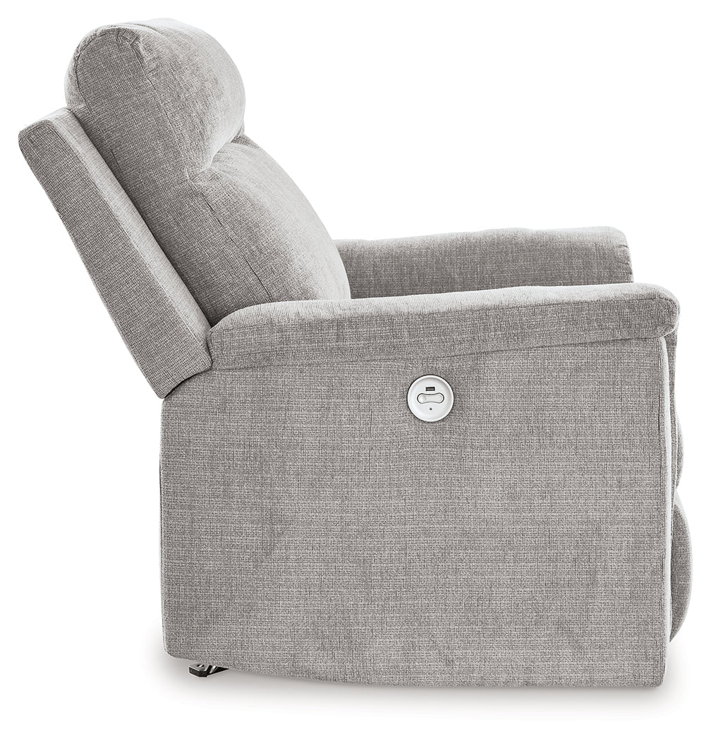Barnsana Ash Micro Chenille Power Recliner