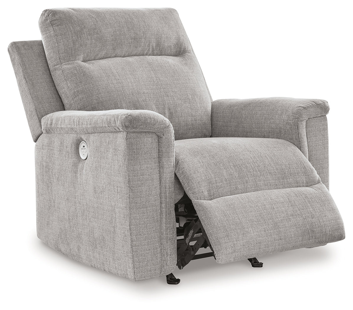 Barnsana Ash Micro Chenille Power Recliner