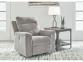 Barnsana Ash Micro Chenille Power Recliner