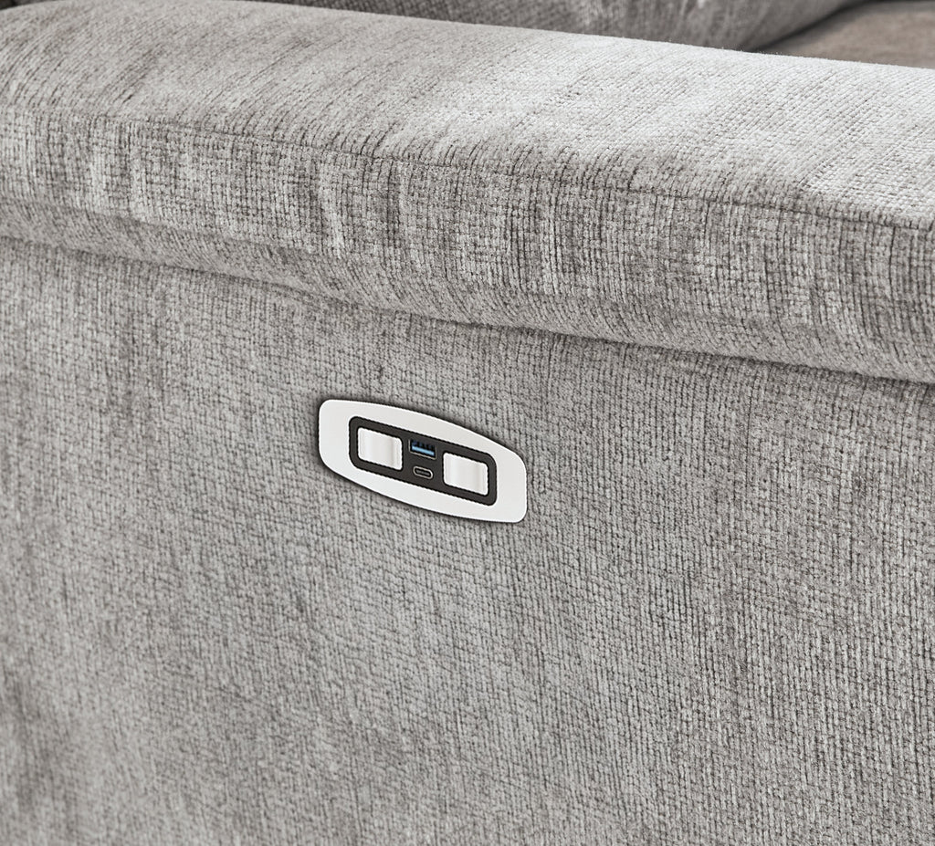 Barnsana Ash Power Reclining Sofa and Loveseat