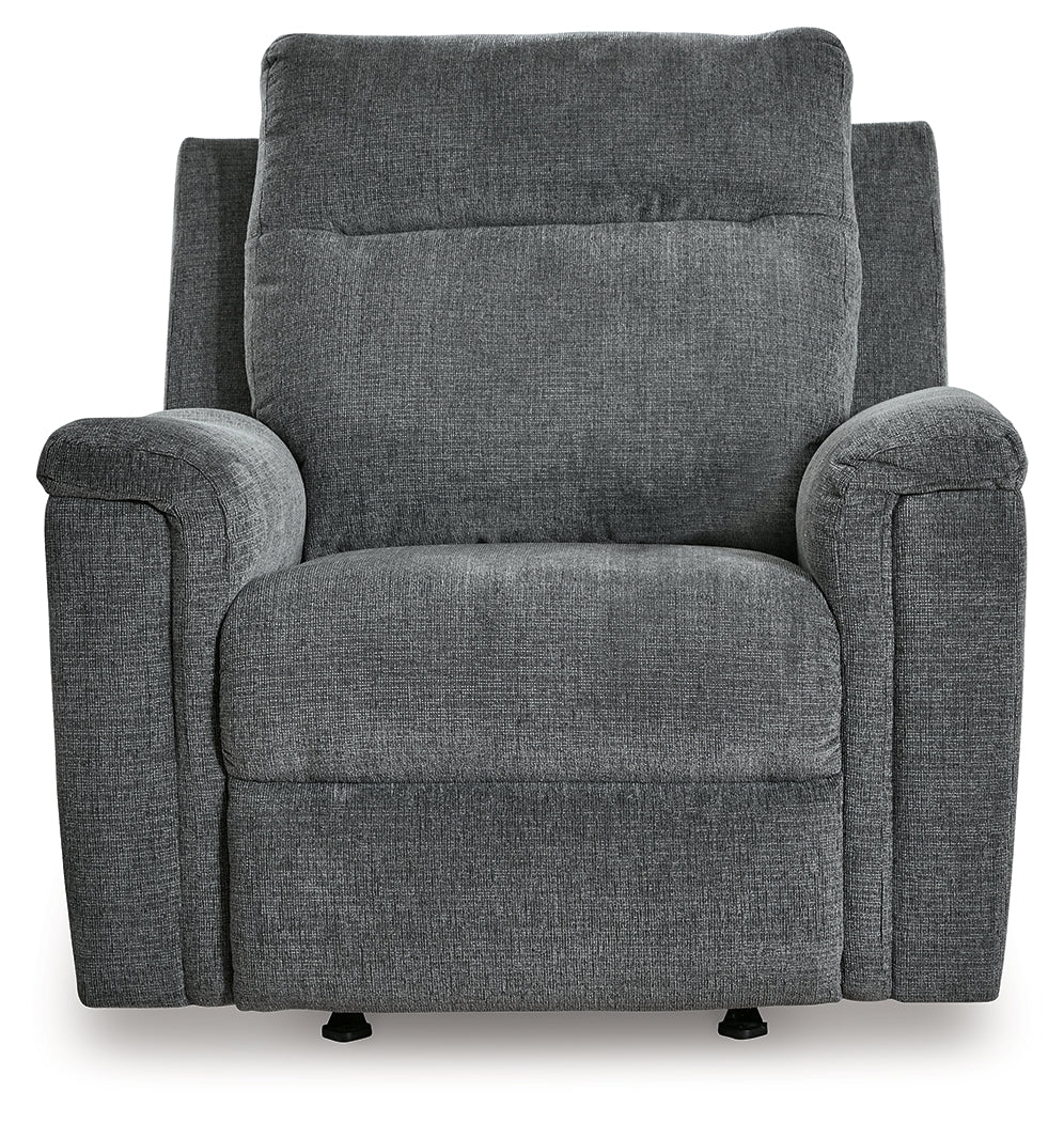 Barnsana Gravel Micro Chenille Power Recliner