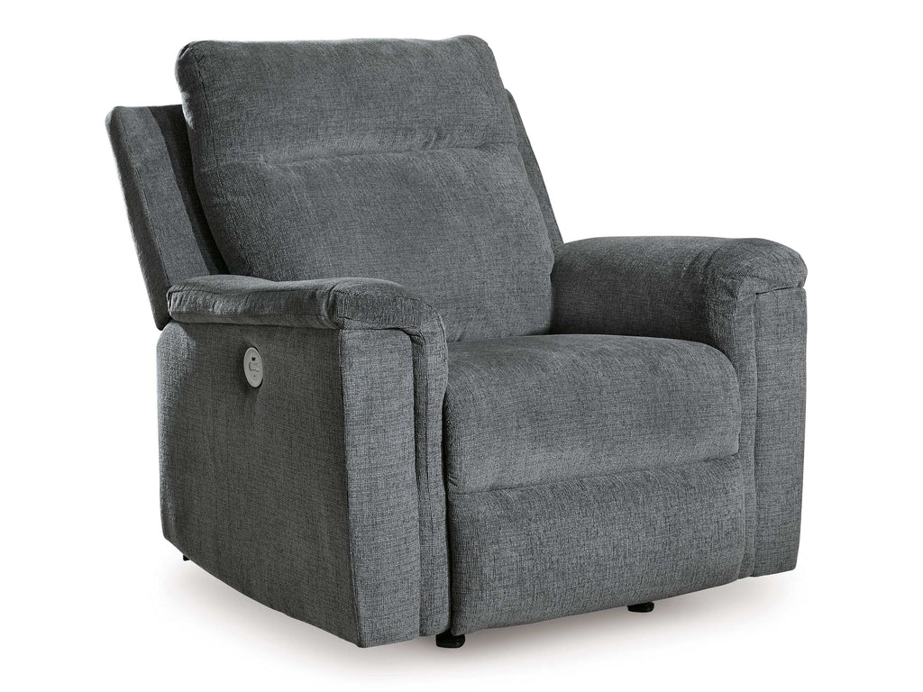 Barnsana Gravel Micro Chenille Power Reclining Living Room Set / 3pc