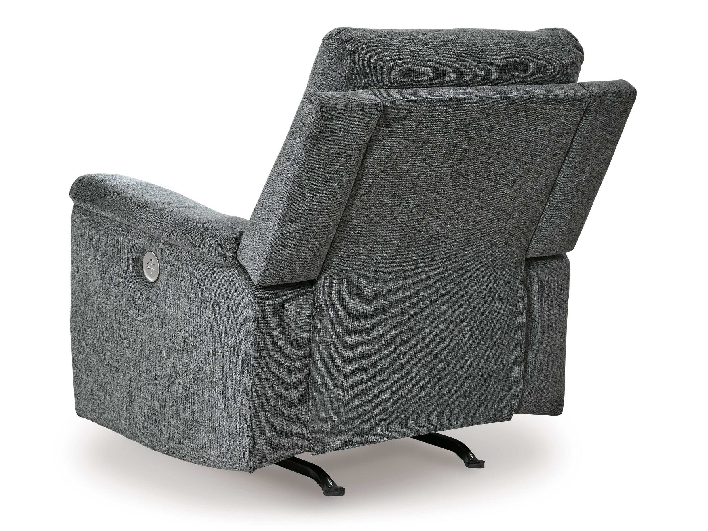 Barnsana Gravel Micro Chenille Power Reclining Living Room Set / 3pc