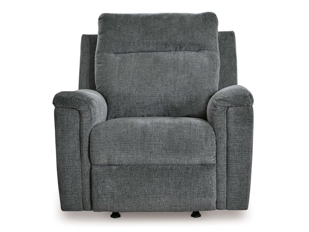 Barnsana Gravel Micro Chenille Power Reclining Living Room Set / 3pc