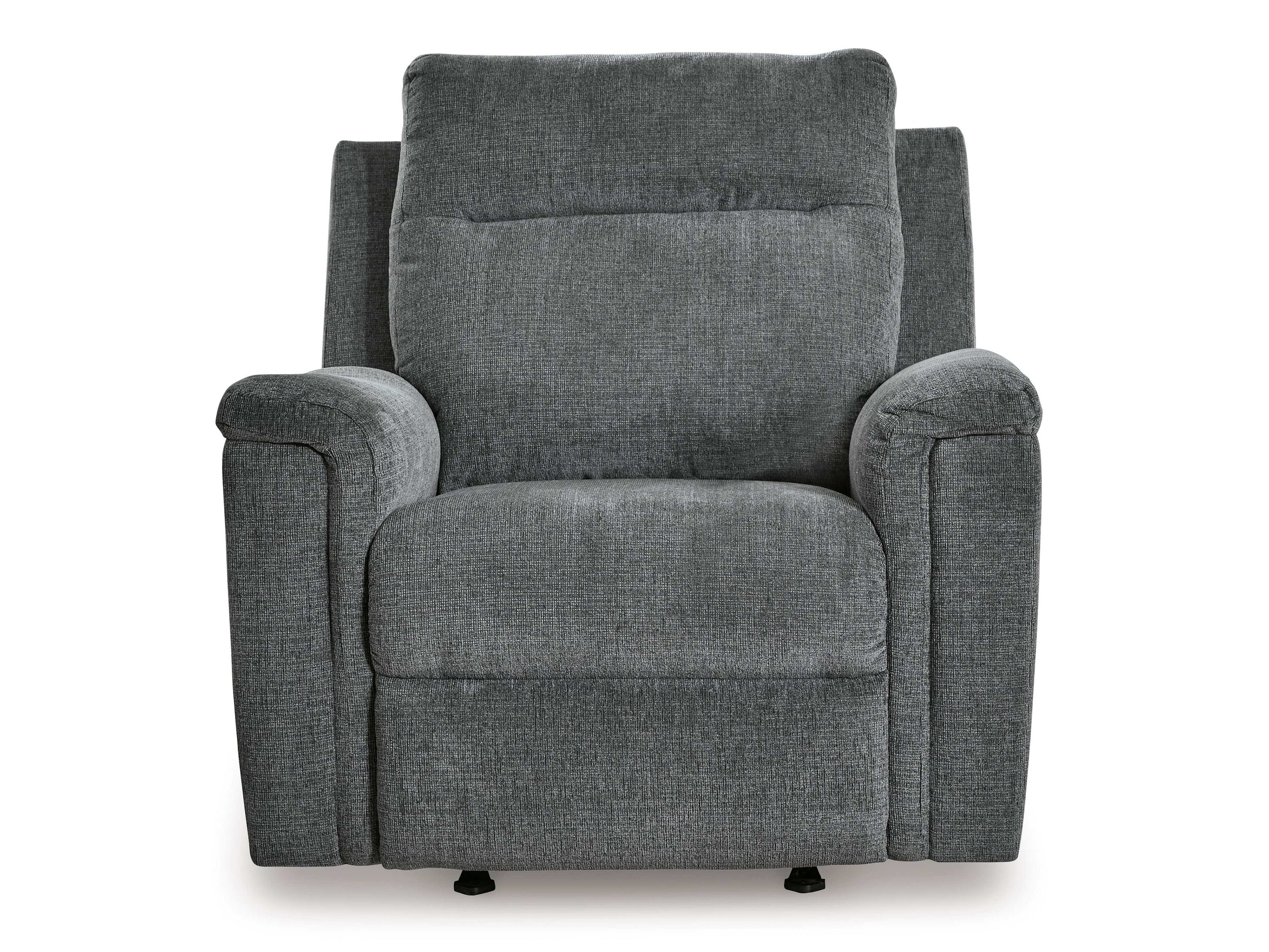 Barnsana Gravel Micro Chenille Power Reclining Living Room Set / 3pc