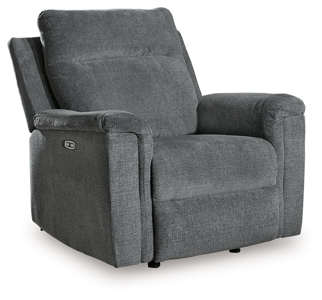 Barnsana Gravel Power Reclining Sofa, Loveseat and Recliner