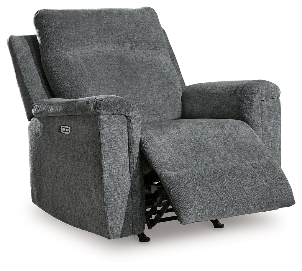 Barnsana Gravel Power Reclining Sofa, Loveseat and Recliner