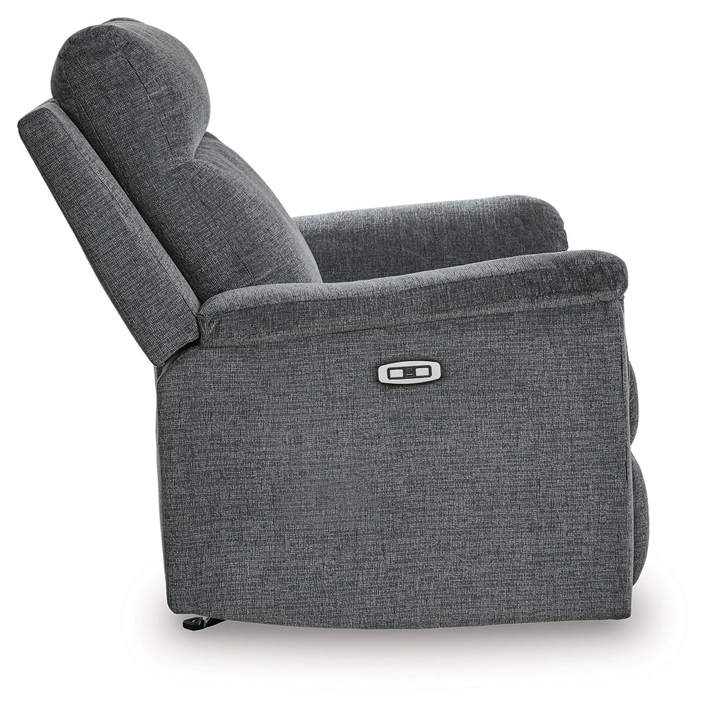 Barnsana Gravel Power Reclining Sofa, Loveseat and Recliner