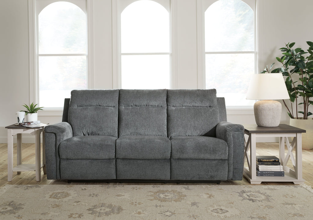 Barnsana Gravel Power Reclining Sofa and Loveseat