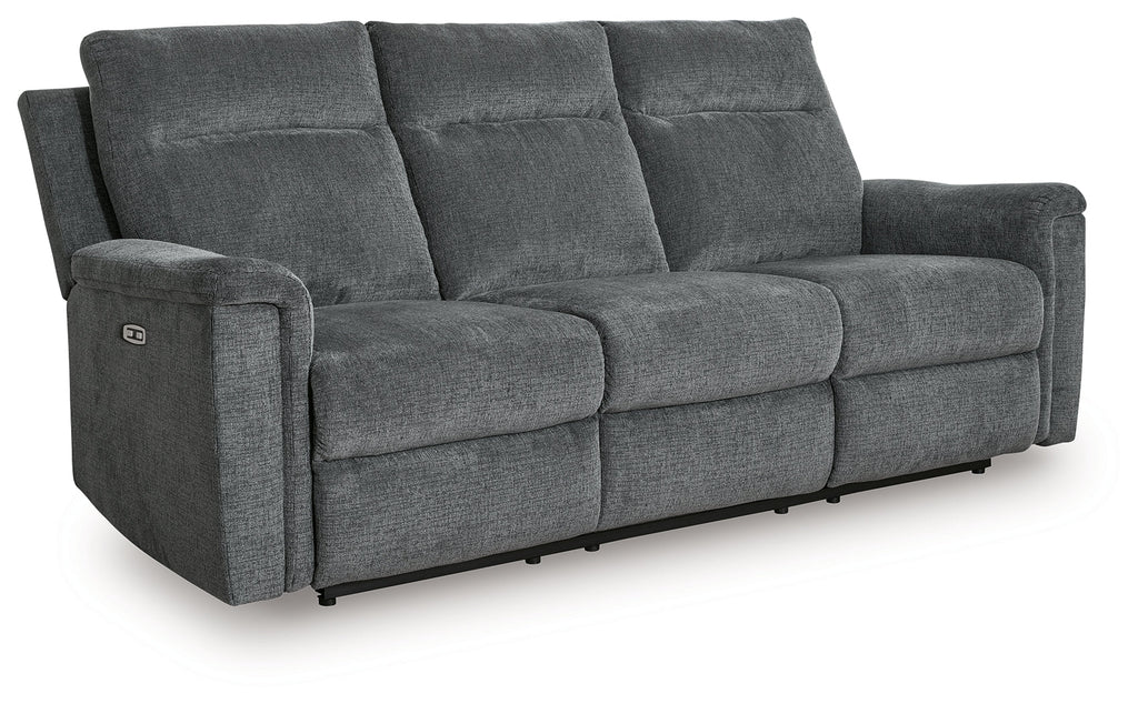 Barnsana Gravel Power Reclining Sofa and Loveseat