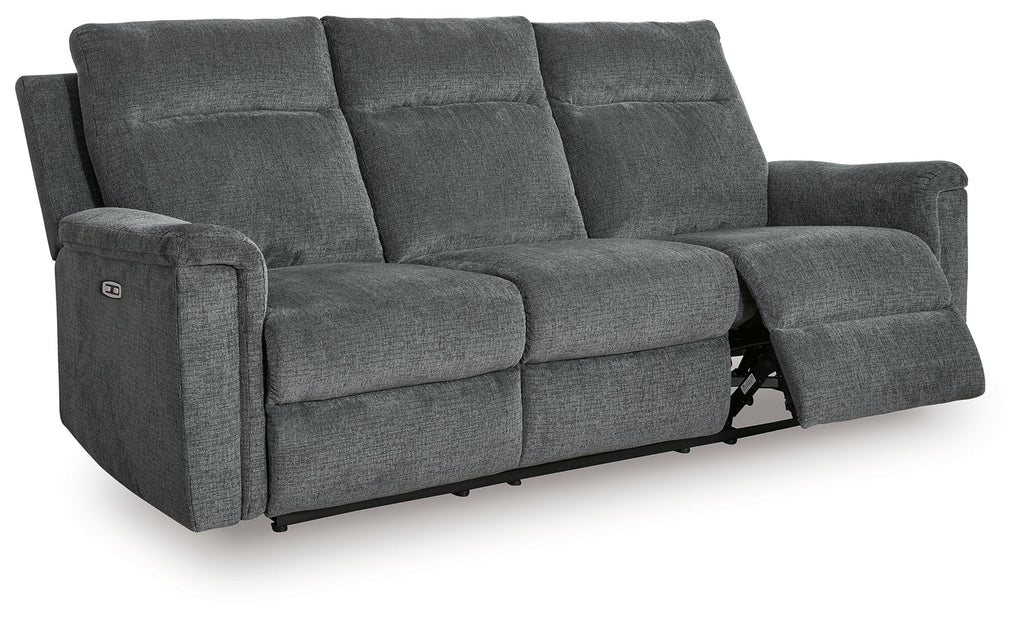 Barnsana Gravel Power Reclining Sofa and Loveseat