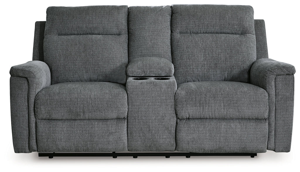 Barnsana Gravel Power Reclining Sofa, Loveseat and Recliner