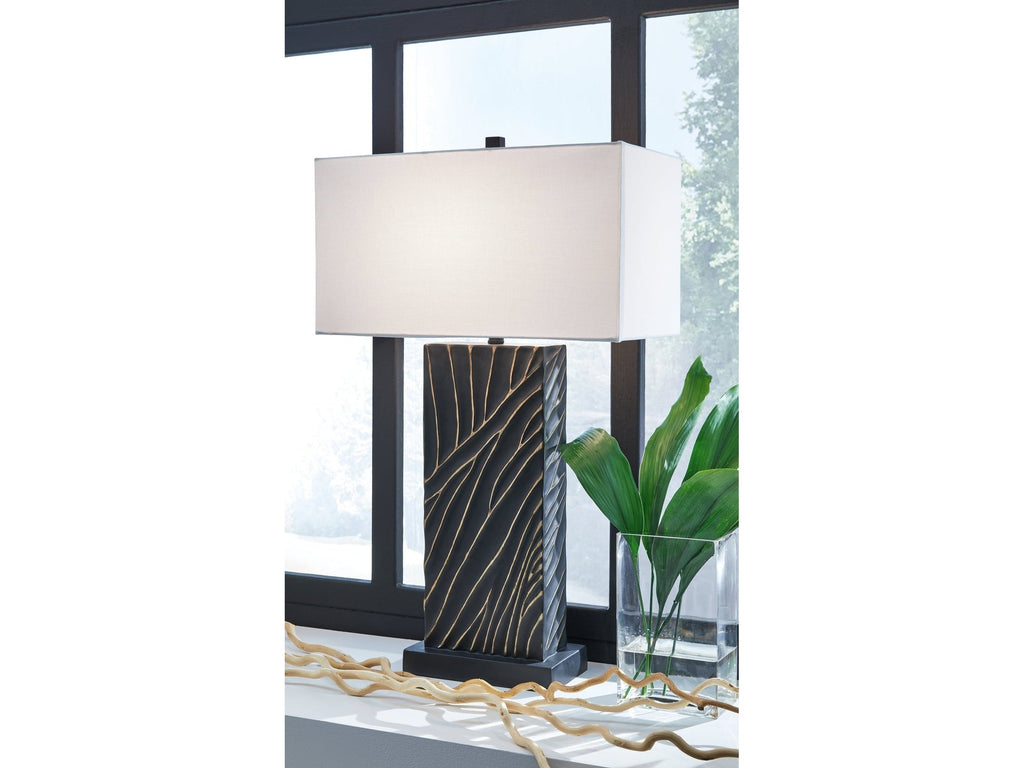 Bartlen Black/Gold Finish Table Lamp