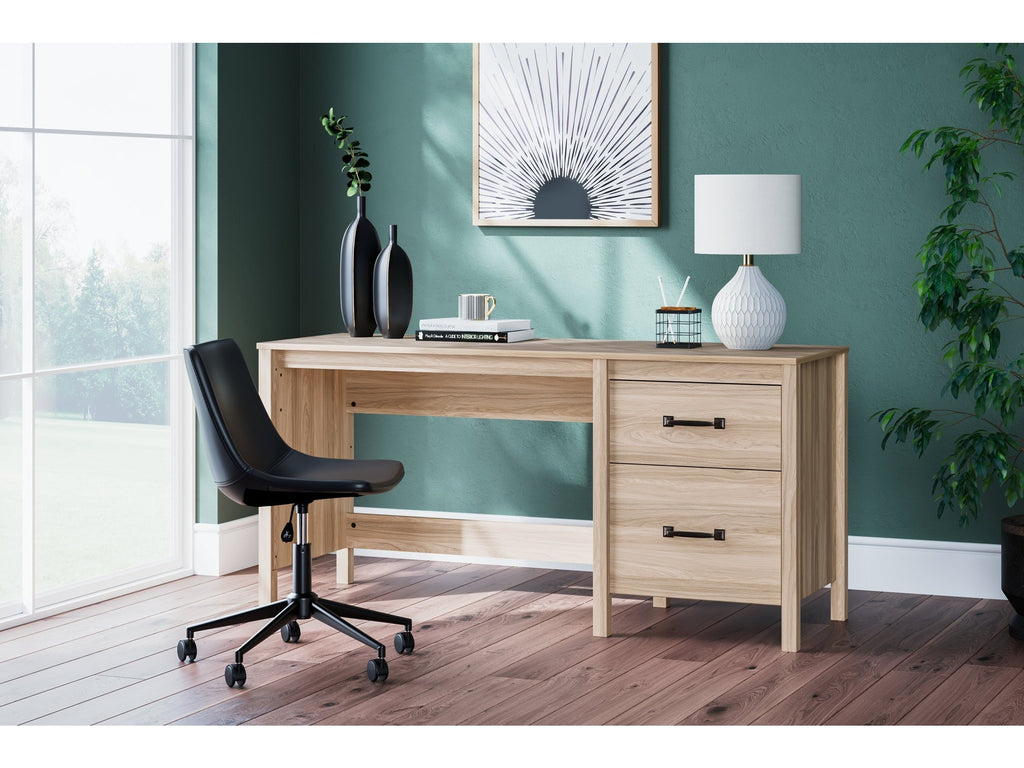 Battelle Tan 60" Home Office Desk