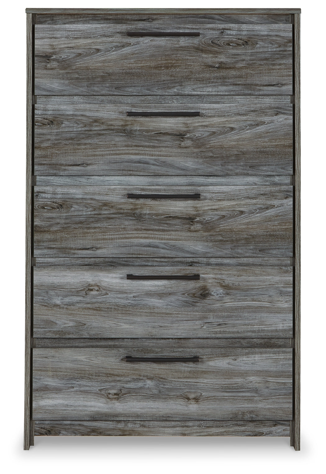 Baystorm Gray 2 Twin Panel Beds, 2 Mattresses, 2 Foundations, and Chest