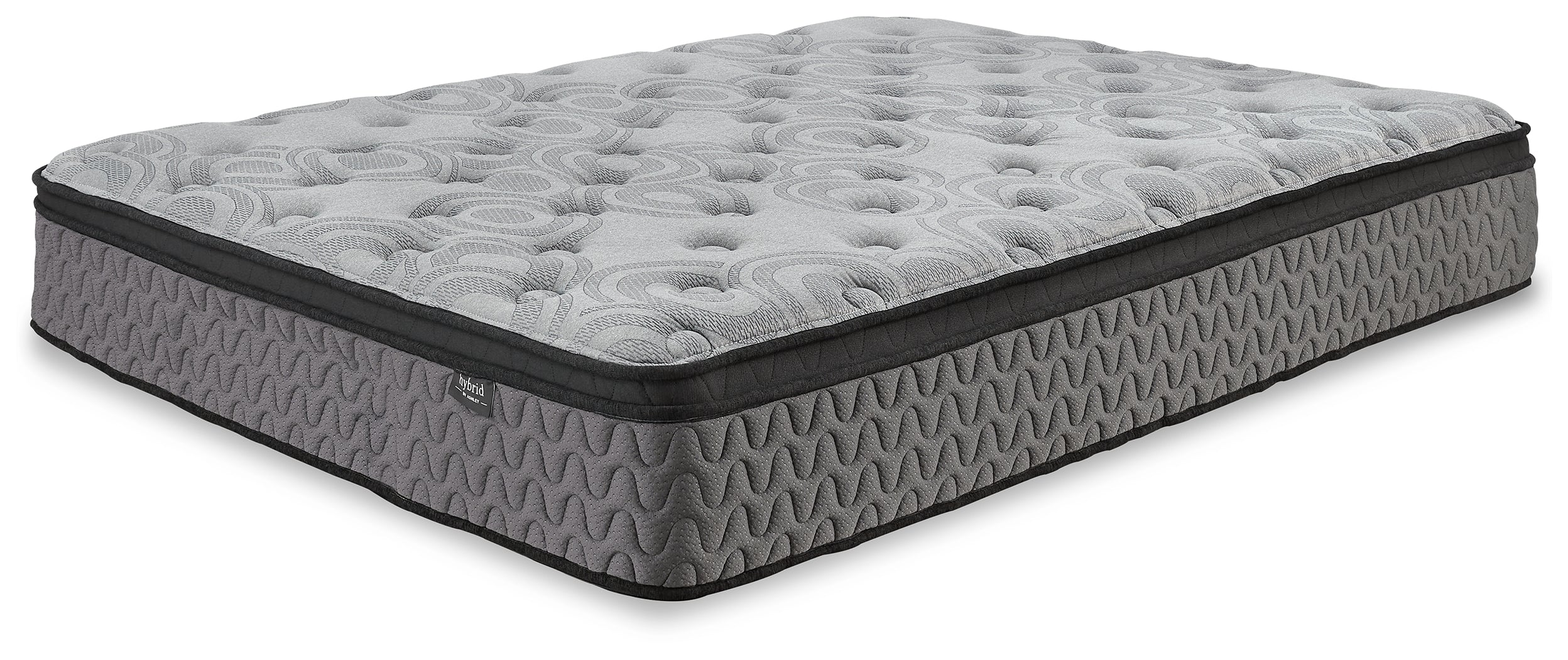 Baystorm Gray 2 Twin Panel Beds, 2 Mattresses, 2 Foundations, and Chest