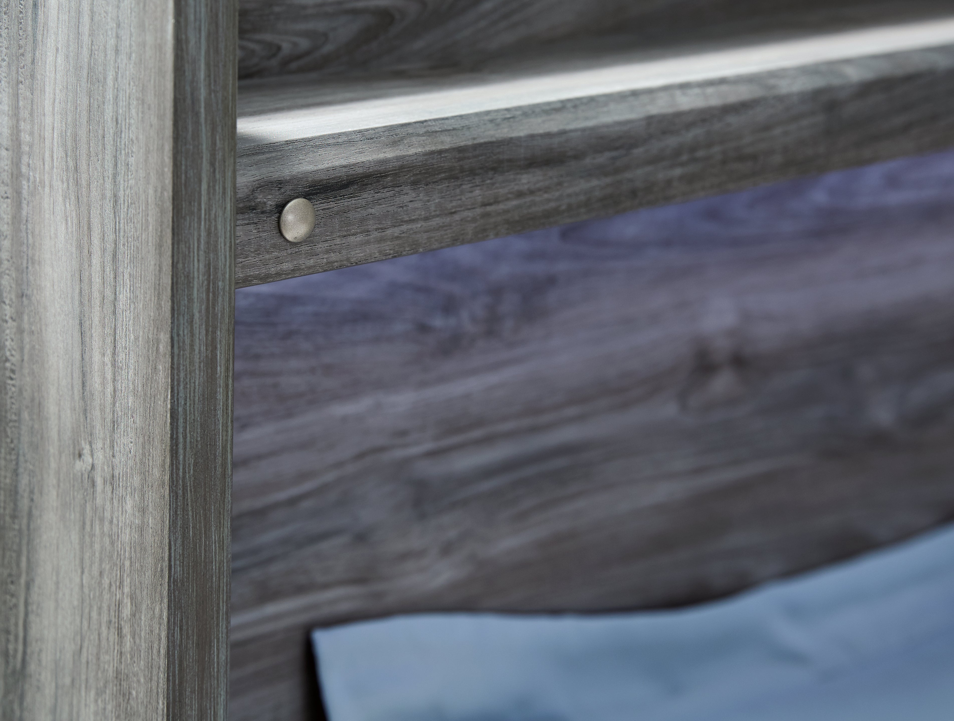 Baystorm Gray Full Panel Bed with 6 Storage Drawers