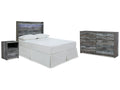 Baystorm Gray Full Panel Headboard, Dresser and Nightstand