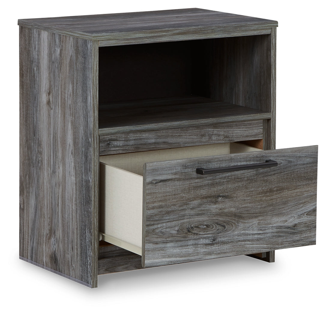 Baystorm Full Panel Storage Bedroom Set, Gray