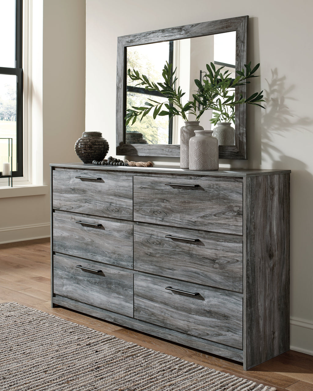 Baystorm Full Storage Bedroom Set, Gray
